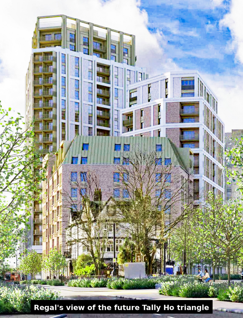 Visualisation of the proposed Masterplan buildings at Tally Ho