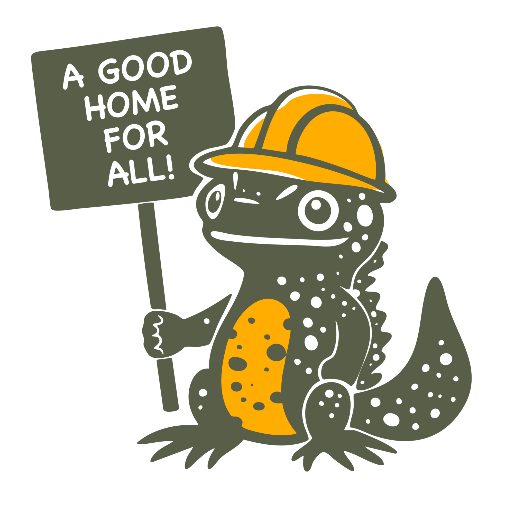 Our North Finchley newt mascot